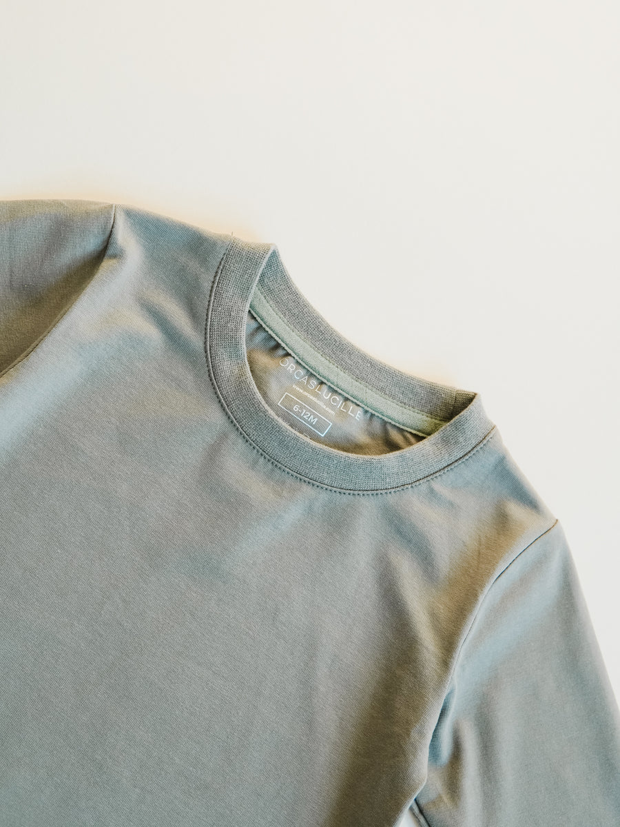 Long Sleeve Tee - Gray Olive – Orcas Lucille