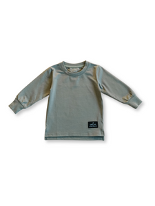 Long Sleeve Tee - Gray Olive