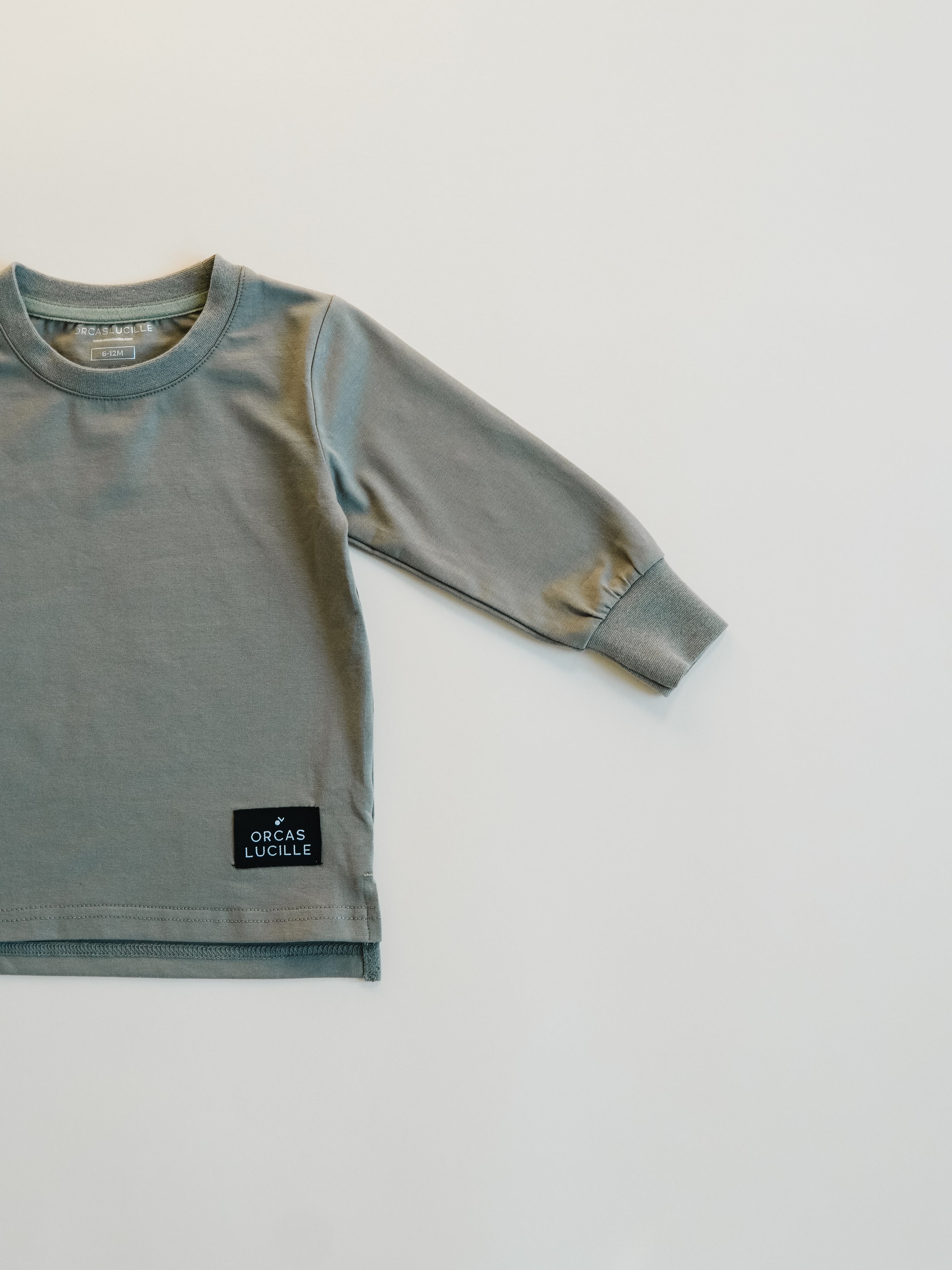 Long Sleeve Tee - Gray Olive