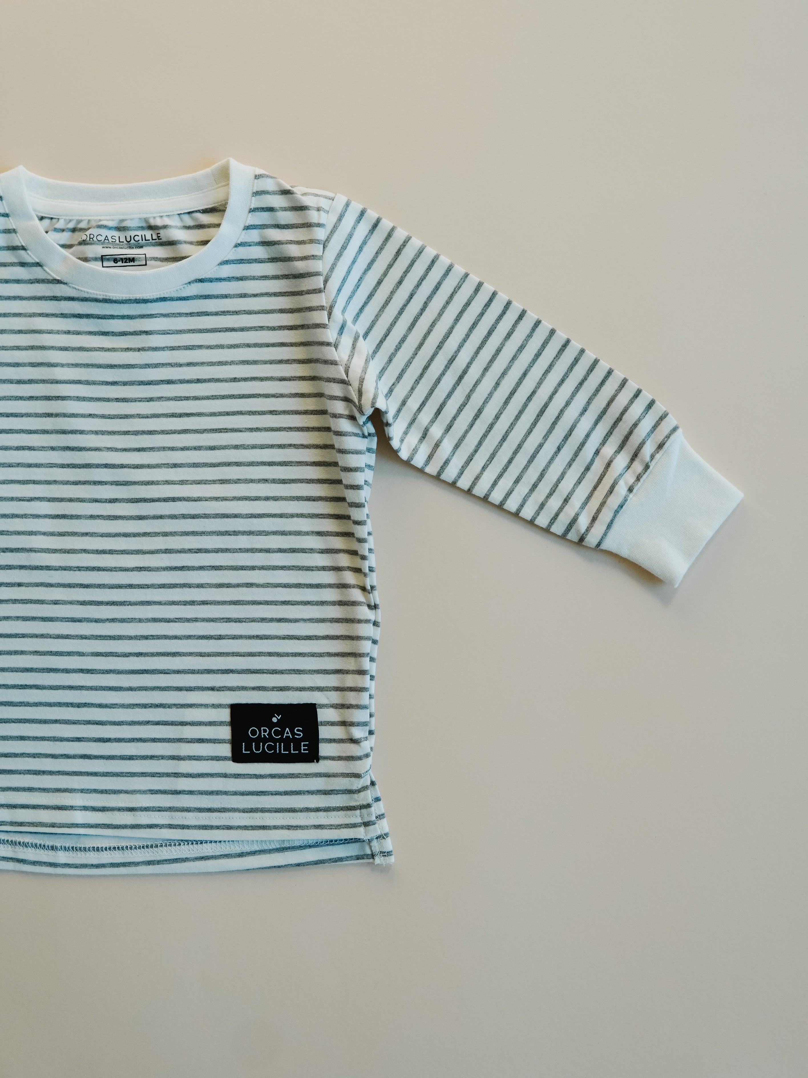 Long Sleeve Tee - Gray Stripe