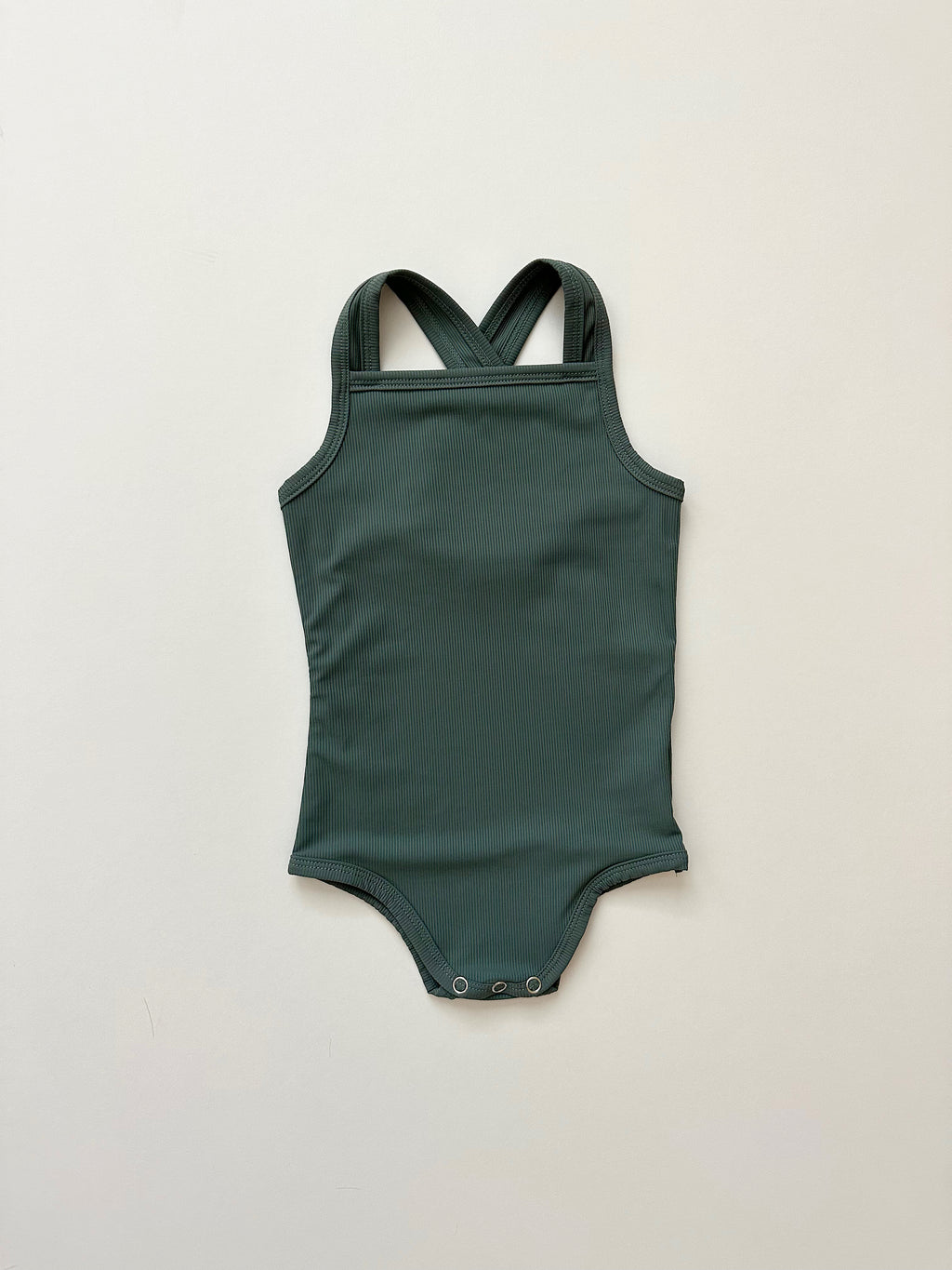 Cross-Back One-Piece Swimsuit - Deep Sea