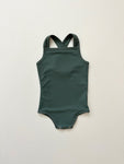 Cross-Back One-Piece Swimsuit - Deep Sea