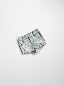Girls Denim Shorts - Slate Gray