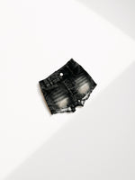 Girls Denim Shorts - Faded Black