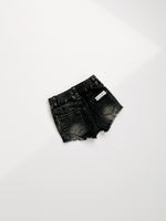 Girls Denim Shorts - Faded Black