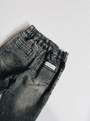 Stretch Denim - Faded Black - Orcas Lucille