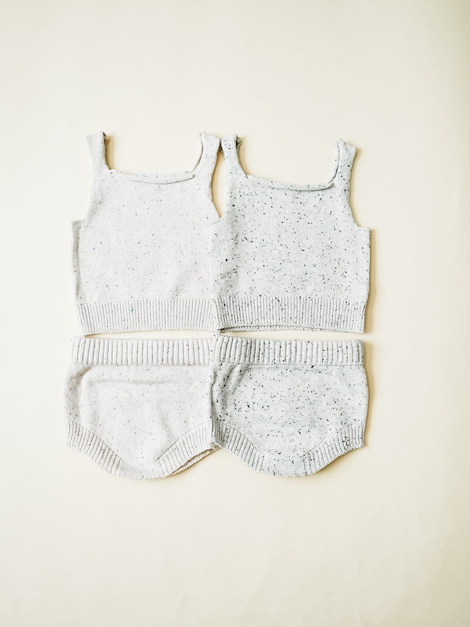 Speckled Knit Bloomer - Heather - Orcas Lucille