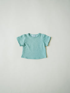 Speckled Tee - Teal | Imperfect - FINAL SALE - Orcas Lucille