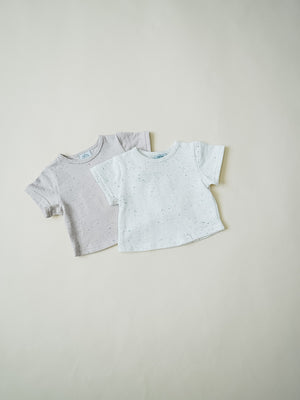 Speckled Tee - White | Imperfect - FINAL SALE - Orcas Lucille