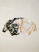 Sweatshirt Romper - Camo - Orcas Lucille