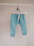 Brushed Cotton Joggers - Teal - Orcas Lucille
