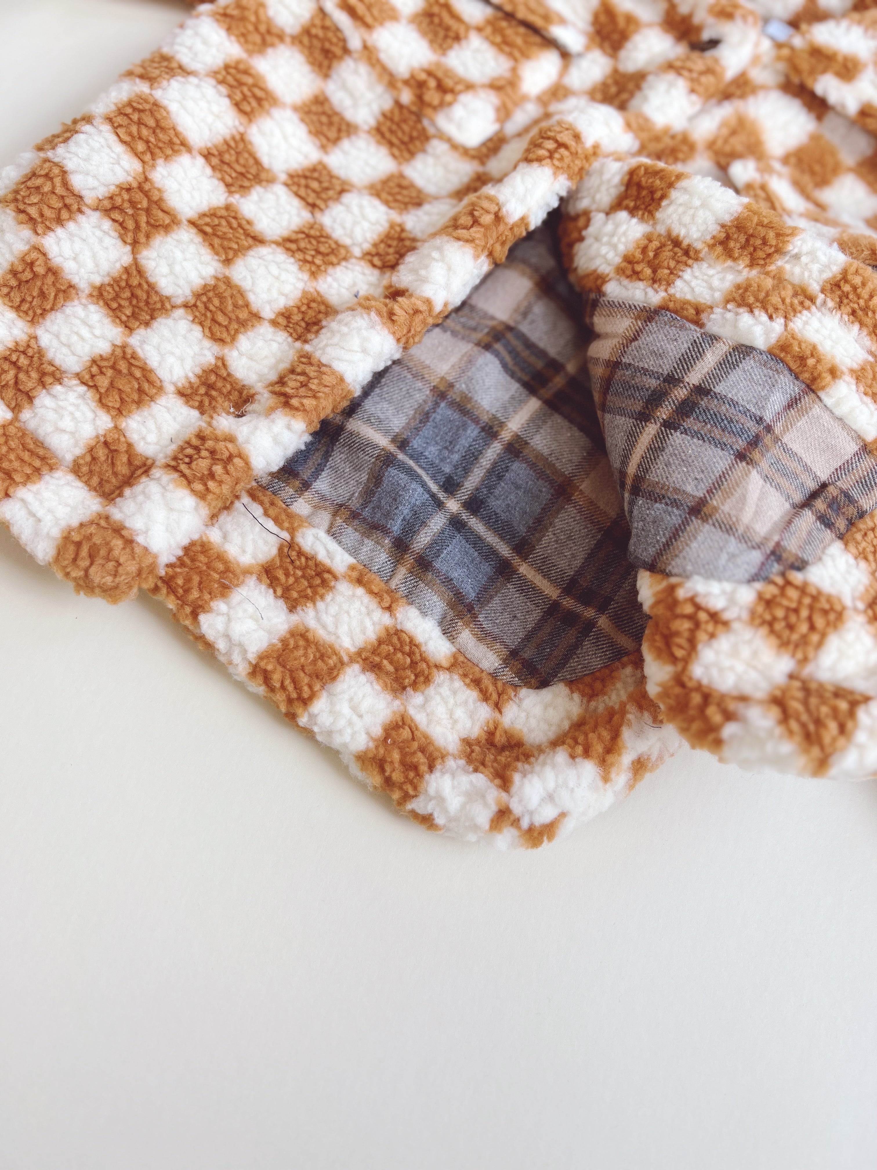Teddy Shacket - Tawny Checkered - Orcas Lucille