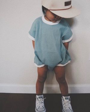 Oversized Romper - Teal - Orcas Lucille