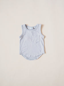Pocket Tank Top - Mist - Orcas Lucille