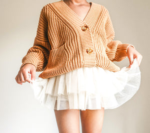 Chunky Knit Cardigan - Clementine - Orcas Lucille