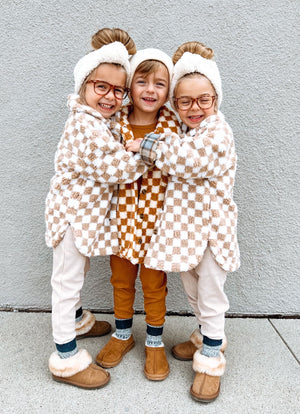 Teddy Shacket - Tawny Checkered - Orcas Lucille