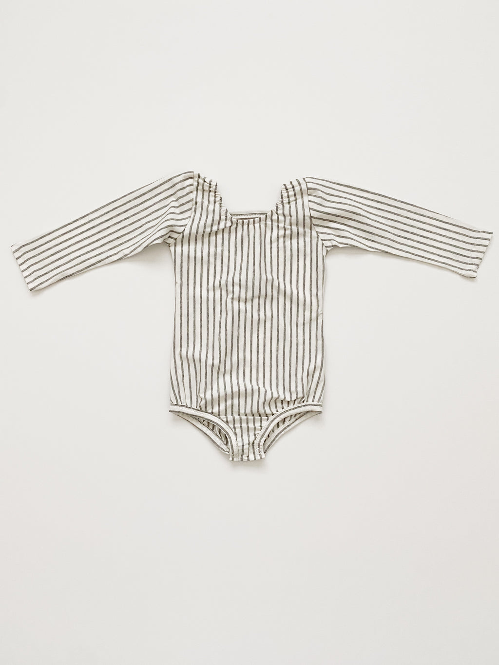 Long Sleeve Leo - Gray Stripe - Orcas Lucille