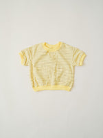 Sweatshirt Tee - Lemon Stripe - Orcas Lucille