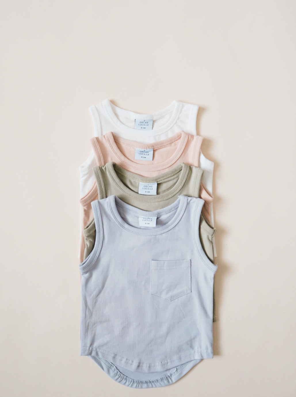 Pocket Tank Top - Mist - Orcas Lucille