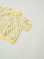 Sweatshirt Tee - Lemon Stripe - Orcas Lucille
