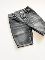 Bermuda Denim Shorts - Faded Black