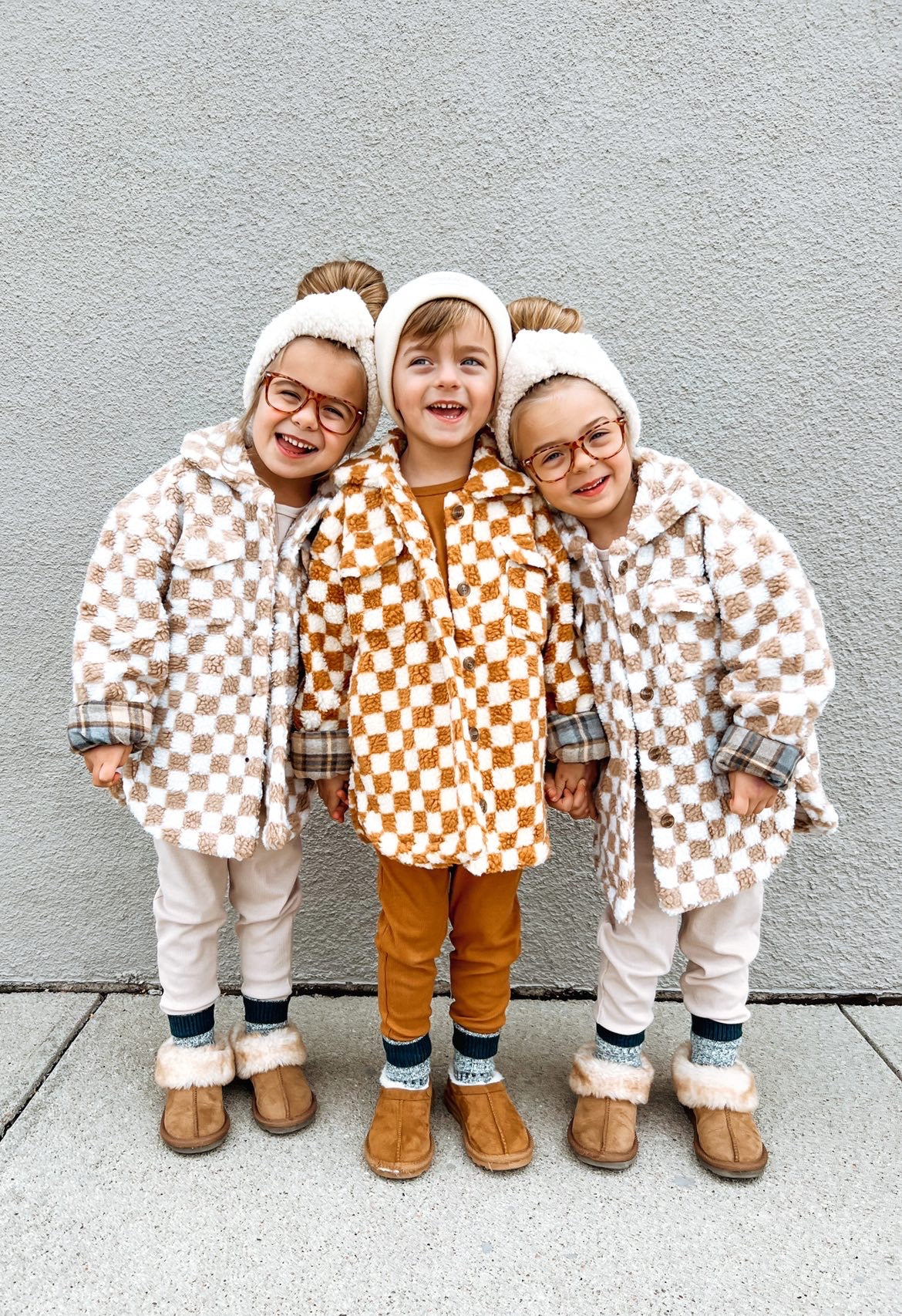 Teddy Shacket - Tawny Checkered - Orcas Lucille