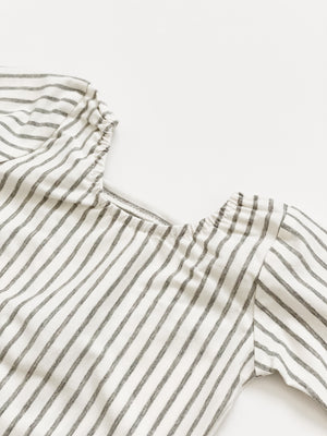 Long Sleeve Leo - Gray Stripe - Orcas Lucille